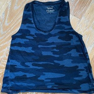 Blue Camo Tank Top
